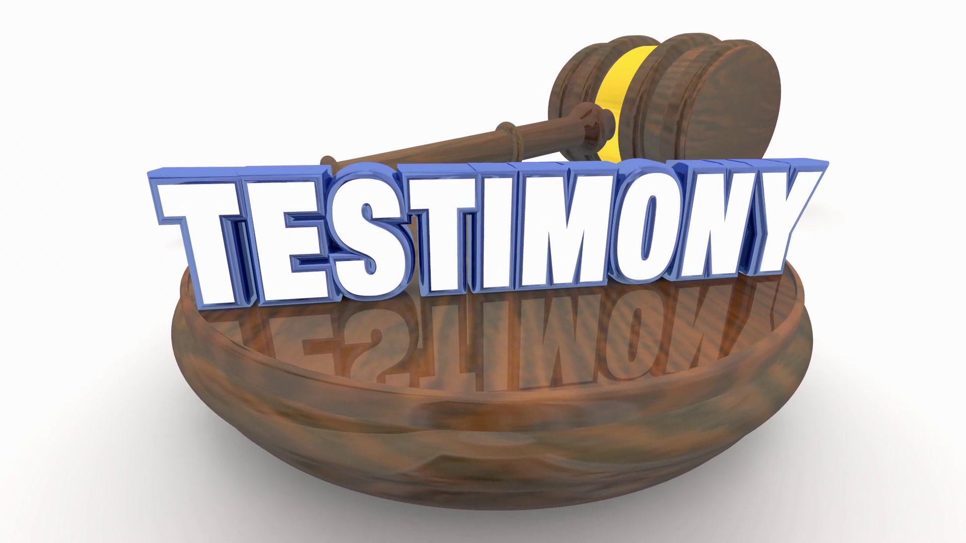 Testimony Judge Gavel Court Hearing Witness Stock Motion Graphics SBV