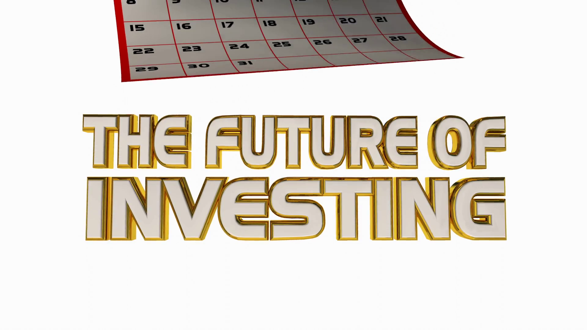 The Future Of Investing Calendar Months Time Stock Motion Graphics SBV 