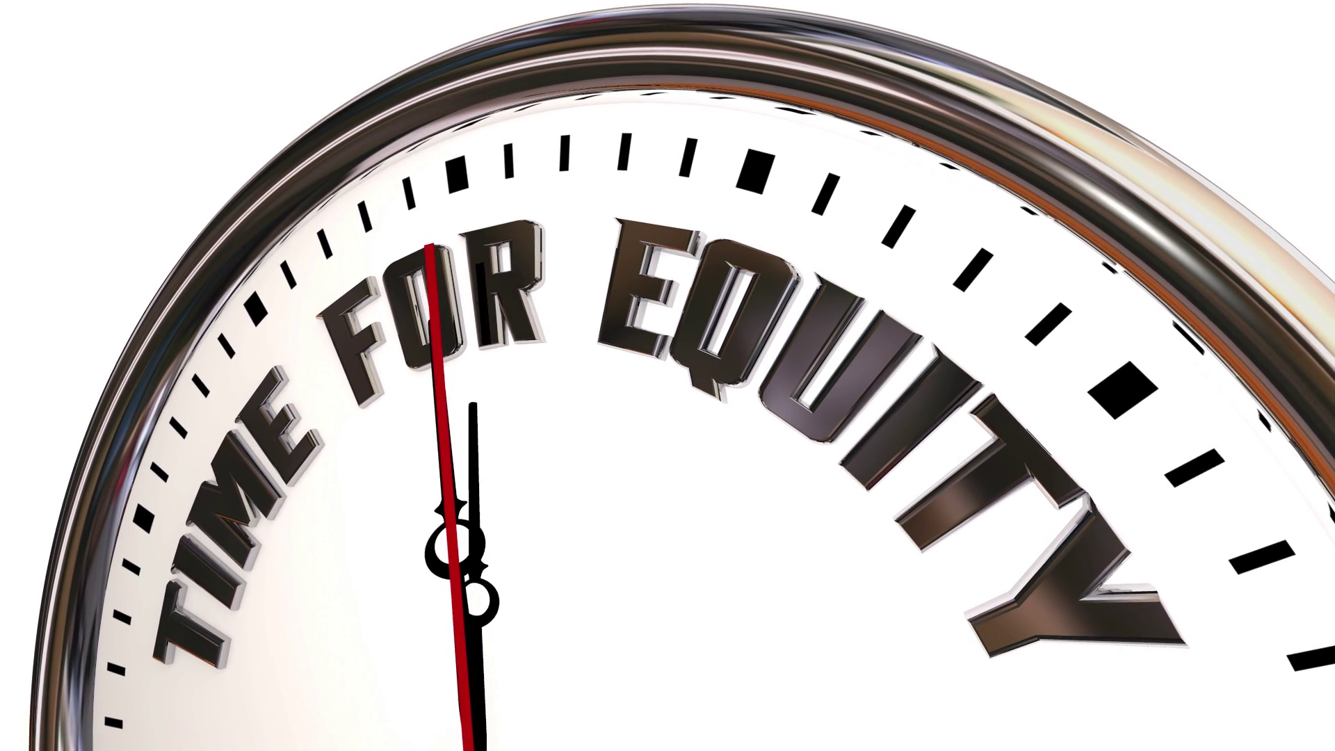 Time Equity Diversity Inclusion Clock Demand Stock Motion Graphics SBV
