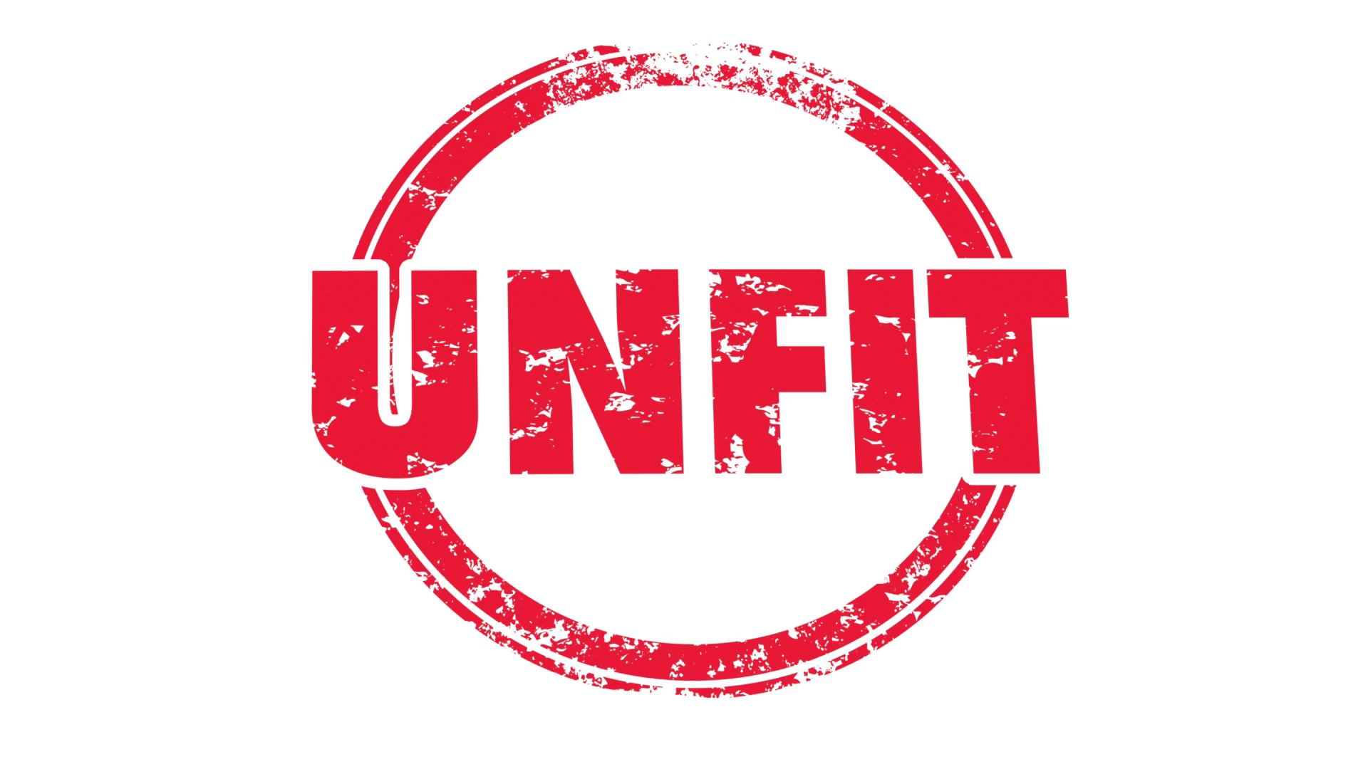 Unfit Tested Failed Stamp Not Qualified Stock Motion Graphics SBV