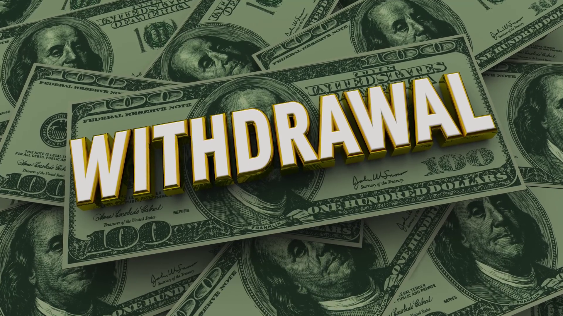Withdrawal Money Pile Account Financial Stock Motion Graphics SBV ...