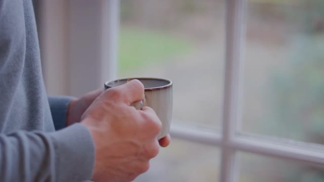 Man Standing Behind Window Stock Footage: Royalty-Free Video Clips ...