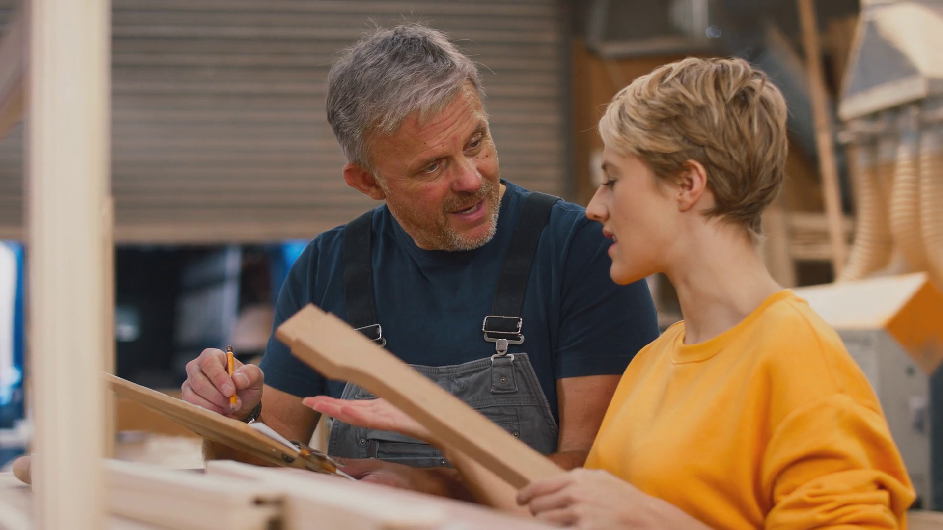 Female Apprentice Learning Skills From Stock Footage SBV-348636972 ...