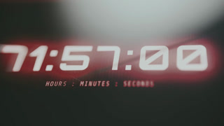 Countdown timer showing the remained time before the permanent file deletion, Ransomware attack