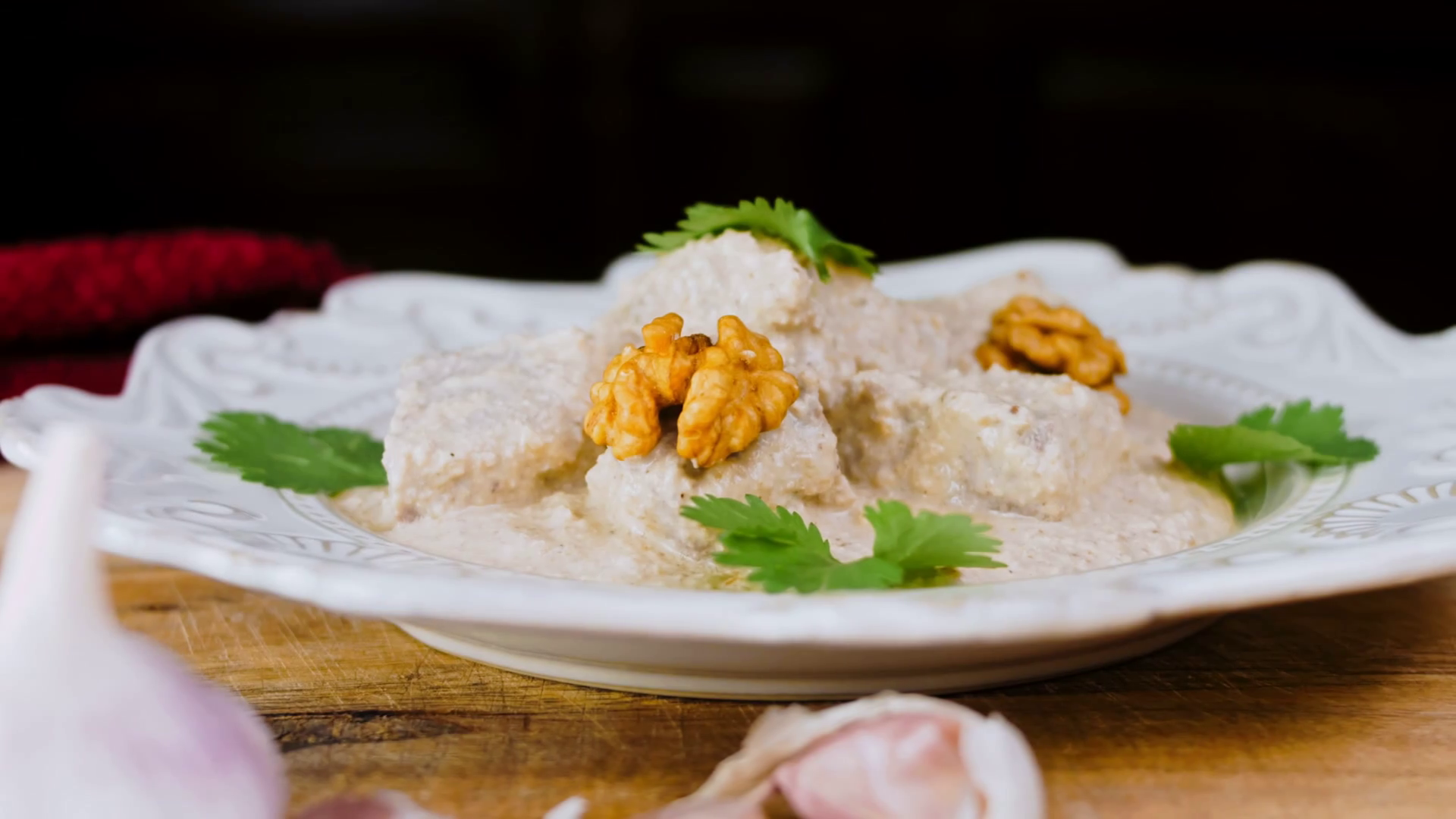 Satsivi With Duck Walnuts Traditional Stock Footage SBV347244051