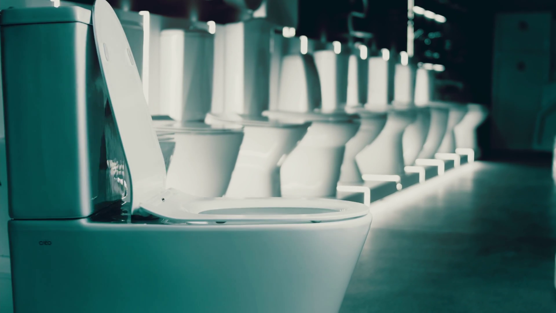 Rotating Toilet Bowl Urinals Bidet Studio Stock Footage SBV347436791