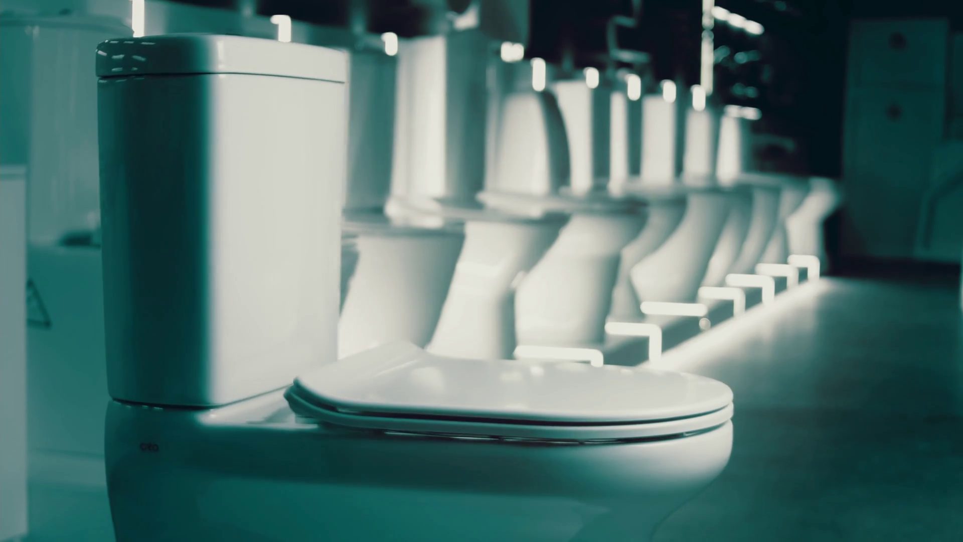 Rotating Toilet Bowl Urinals Bidet Studio Stock Footage SBV347436232