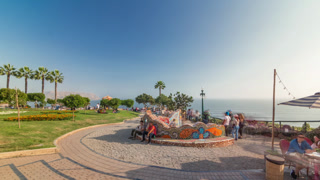El Parque del Amor or Love park timelapse hyperlapse in Miraflores, Lima, Peru.