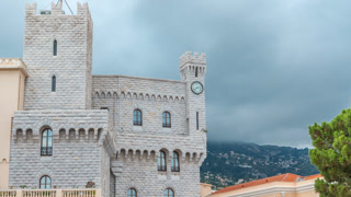 Prince's Palace of Monaco timelapse - It is the official residence of the Prince of Monaco.