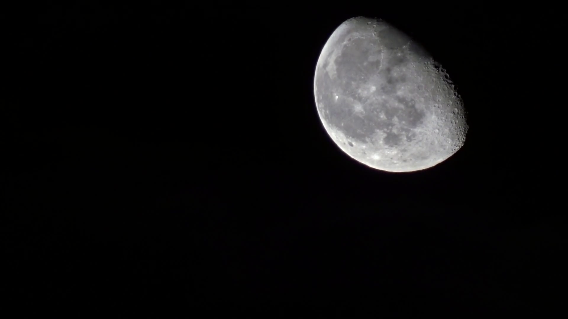 Moon Beautiful Clear Night Normal Speed Stock Footage SBV-352747400 ...