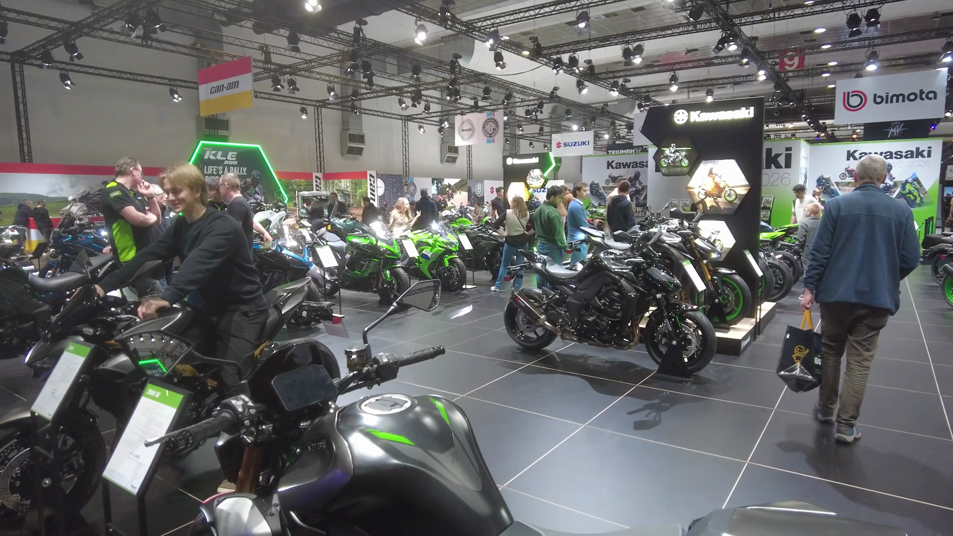 Latest Kawasaki Booth 2026 Brussels Motor Stock Footage SBV-353866803 ...