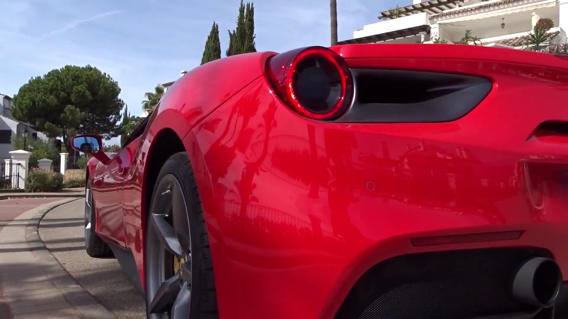 Ferrari 488 Spider Supercar Upwards Panning Stock Footage SBV-352760791 ...