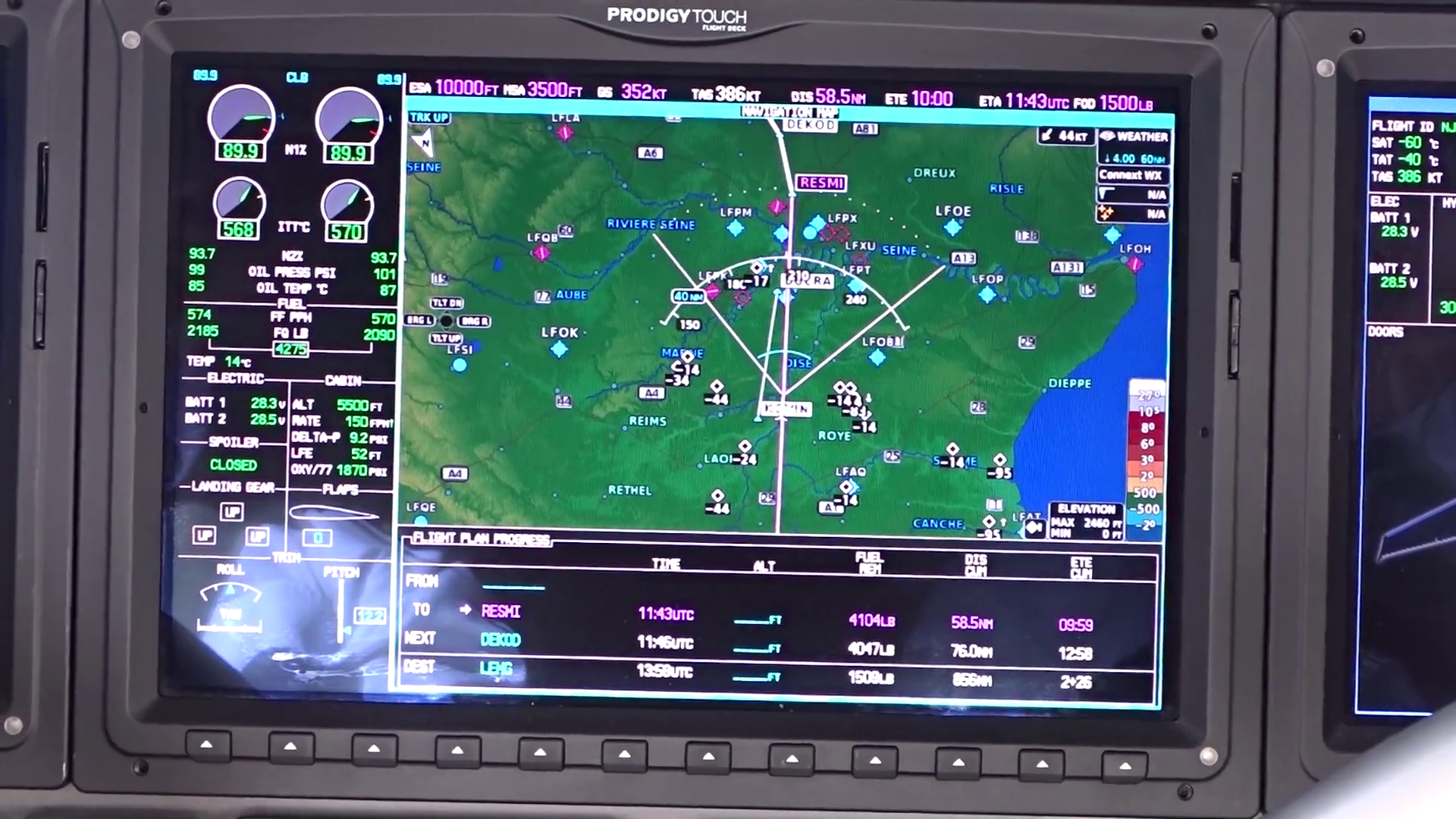 Navigation Weather Cockpit Display Screen Stock Footage SBV-352760930 ...