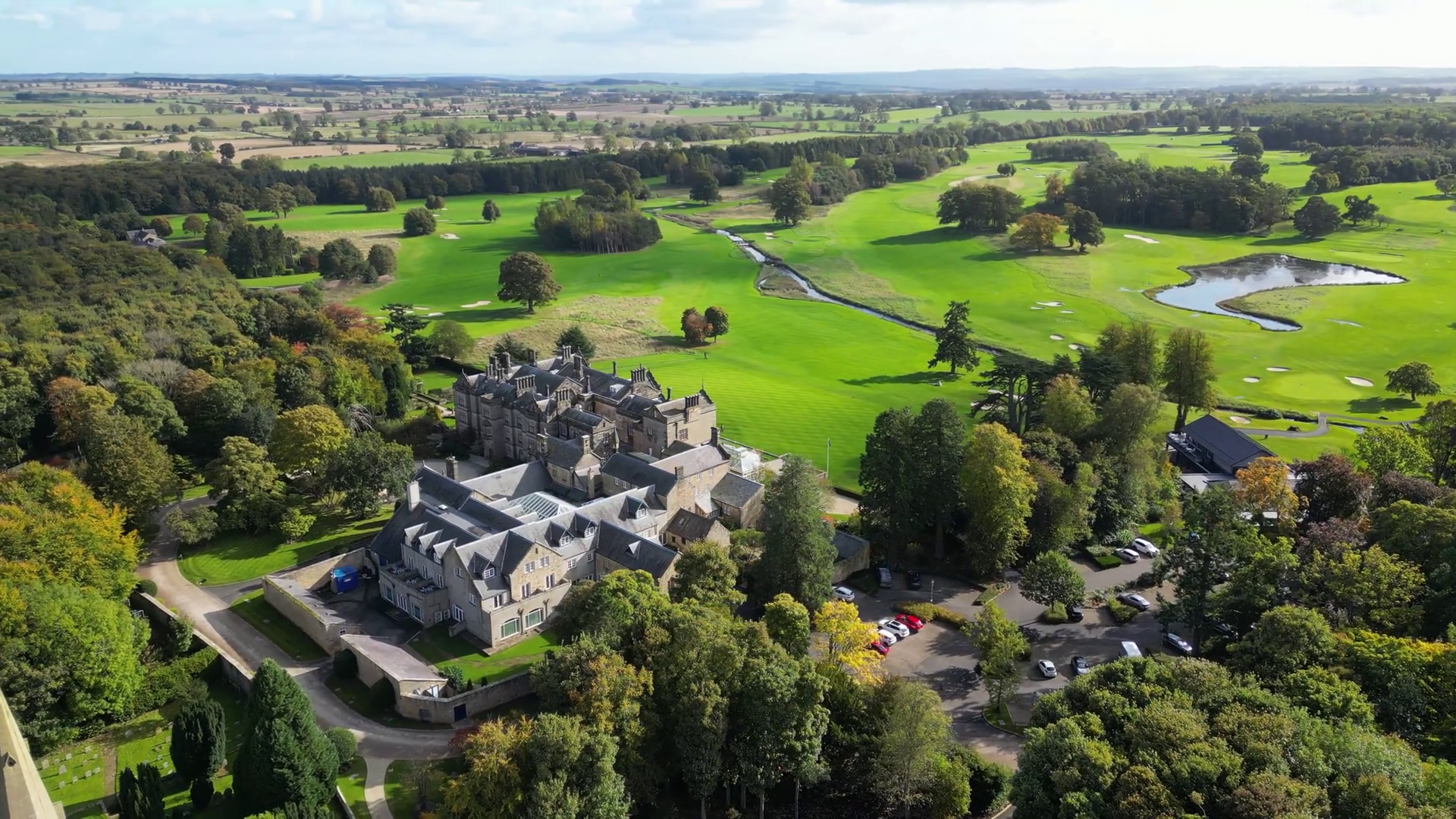Matfen Hall Luxurious Country House Hotel Stock Footage SBV-352479576 ...