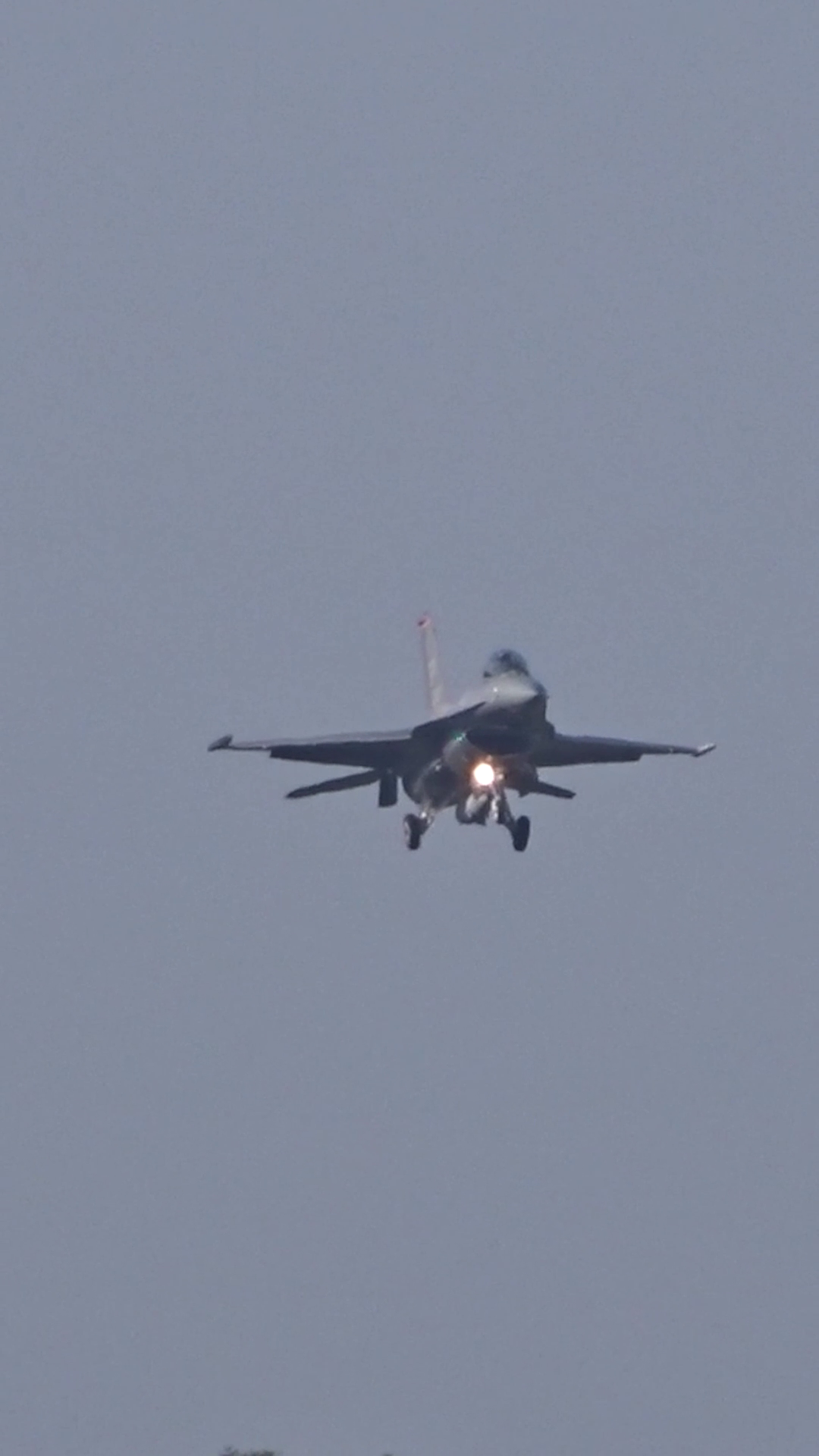 Distant Fighter Jet Final Approach Landing Stock Footage SBV-353238172 ...