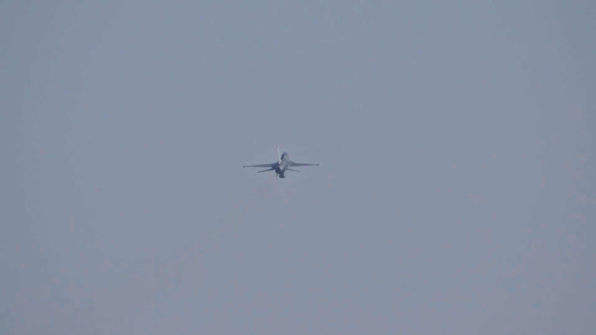 Distant Air Force Fighter Jet Departing Stock Footage SBV-352597919 ...