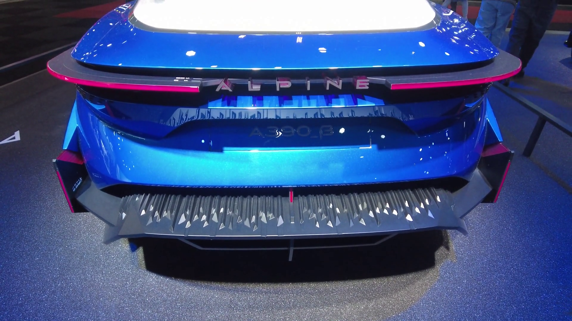 Rear Alpine A390_? Suv Concept Car Presented Stock Footage SBV ...