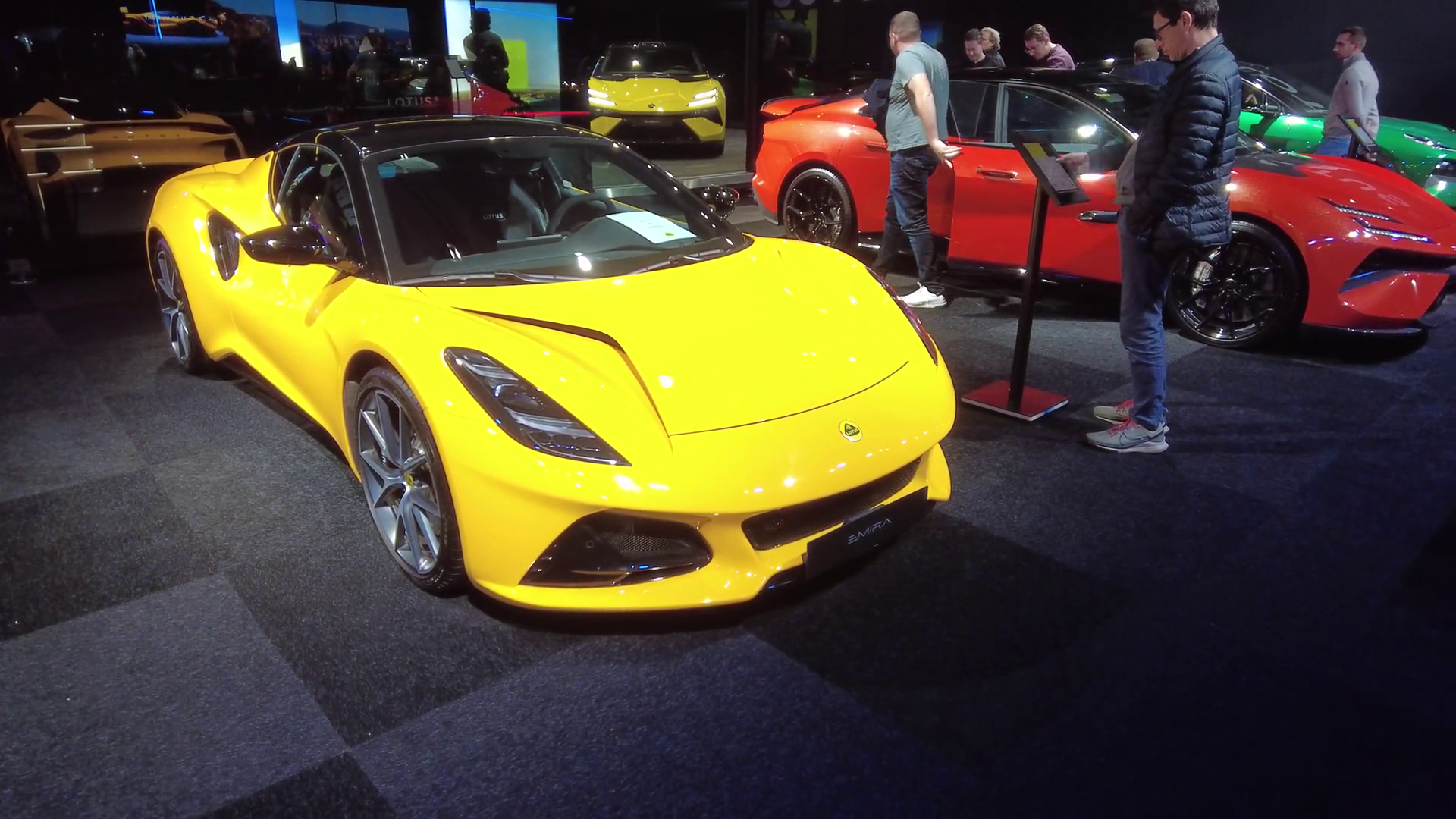 Lotus Emira Sports Car Vibrant Yellow Color Stock Footage SBV-352602747 ...