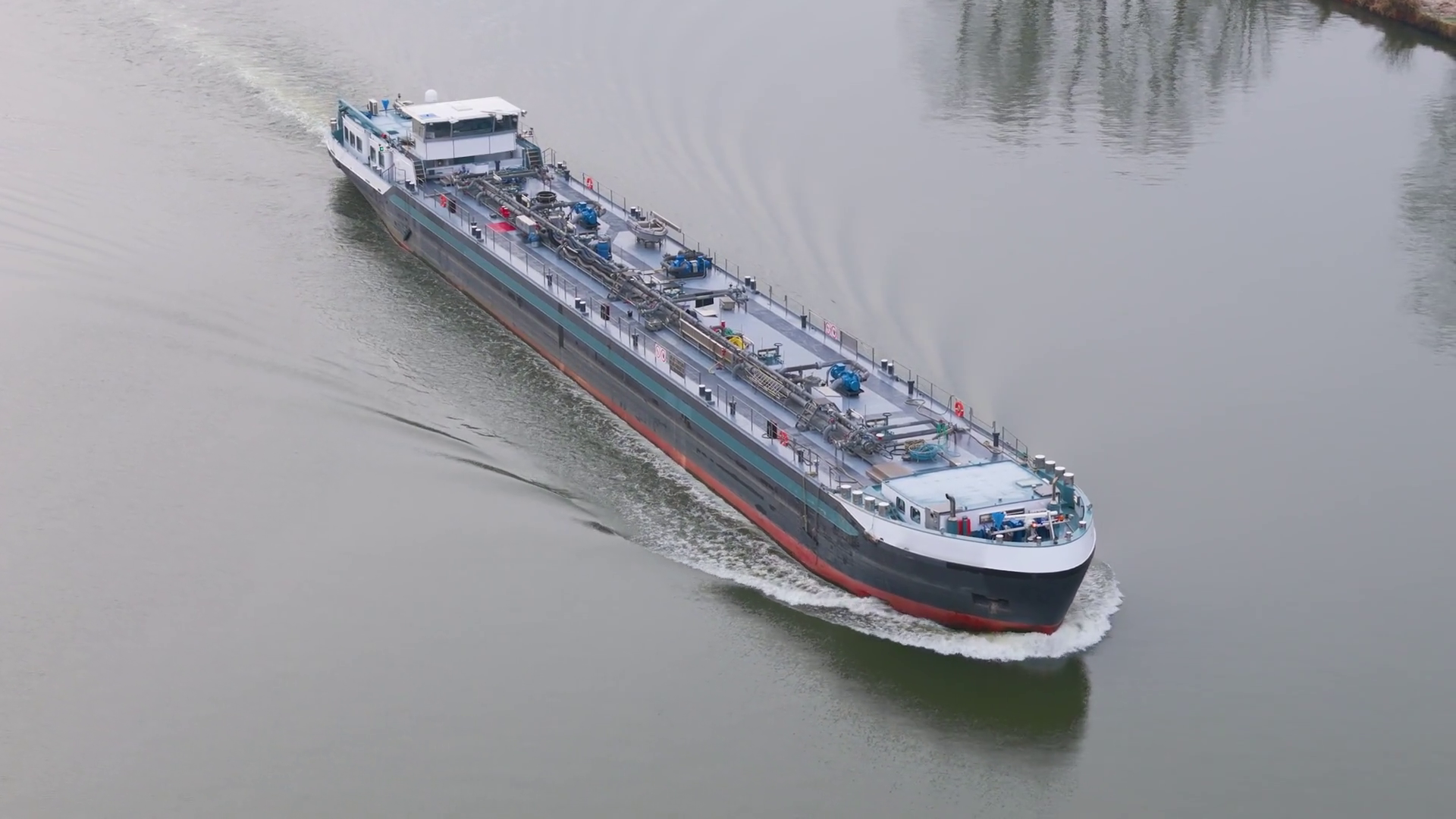 Tracking Ship Vessel Transporting Logistics Stock Footage SBV-352607313 ...