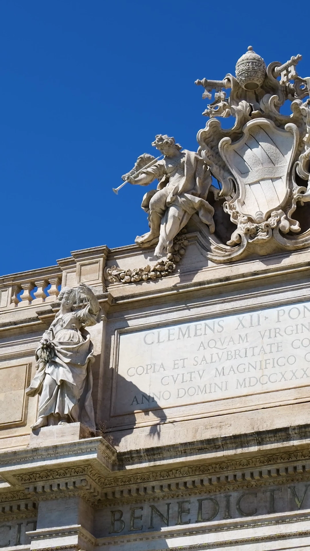 Statues Structure Trevi Fountain Rome Stock Footage SBV-353268058 ...