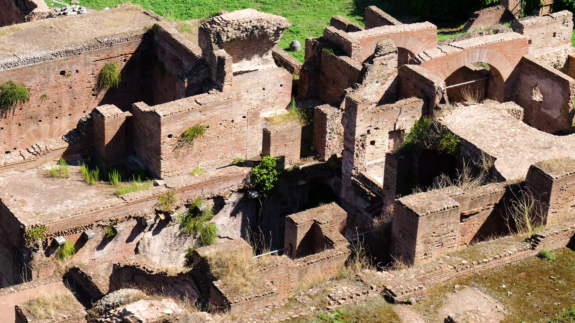 Crumbling Ancient Brick Structures Collapsed Stock Footage SBV ...