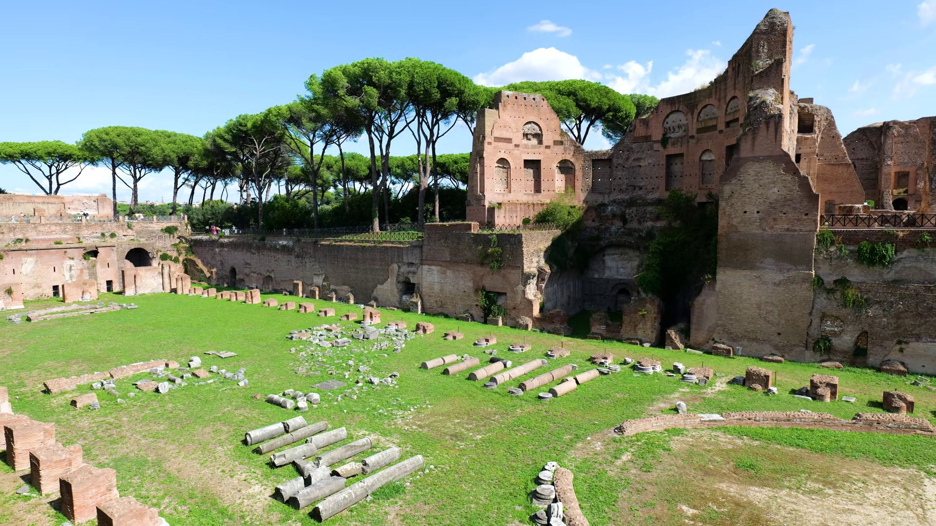Panoramic Ancient Roman Archaeological Stock Footage SBV-353590622 ...