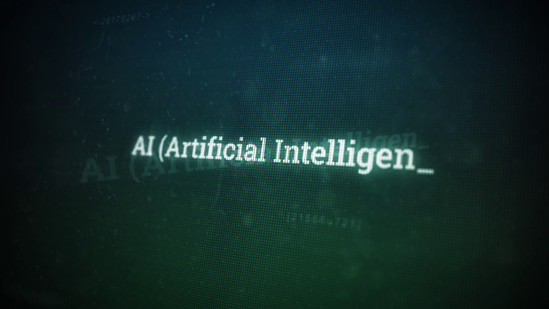 Ai Artificial Intelligence On Digital Screen Stock Motion Graphics SBV ...