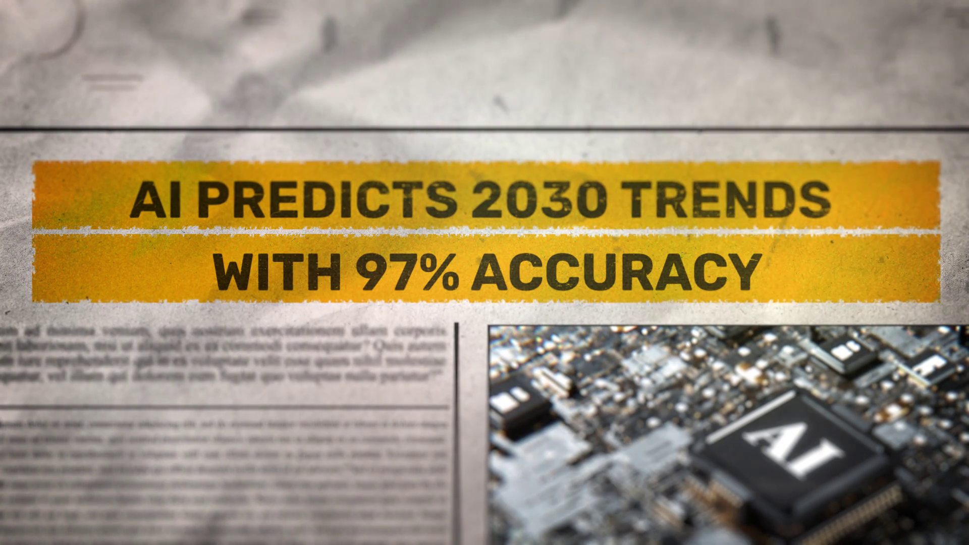 Ai Predicts 2030 Trends With 97 Accuracy Stock Motion Graphics SBV