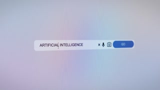 Artificial Intelligence Typing In Computer Search Bar