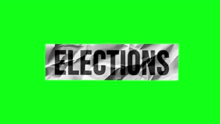 Elections Paper Style Headline Title Green Screen 4 K