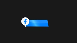 Facebook Modern Lower Third Alpha Channel 4 K