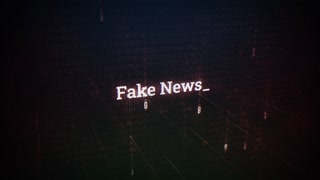 Fake News On Digital Screen Message On Computer Screens V 02