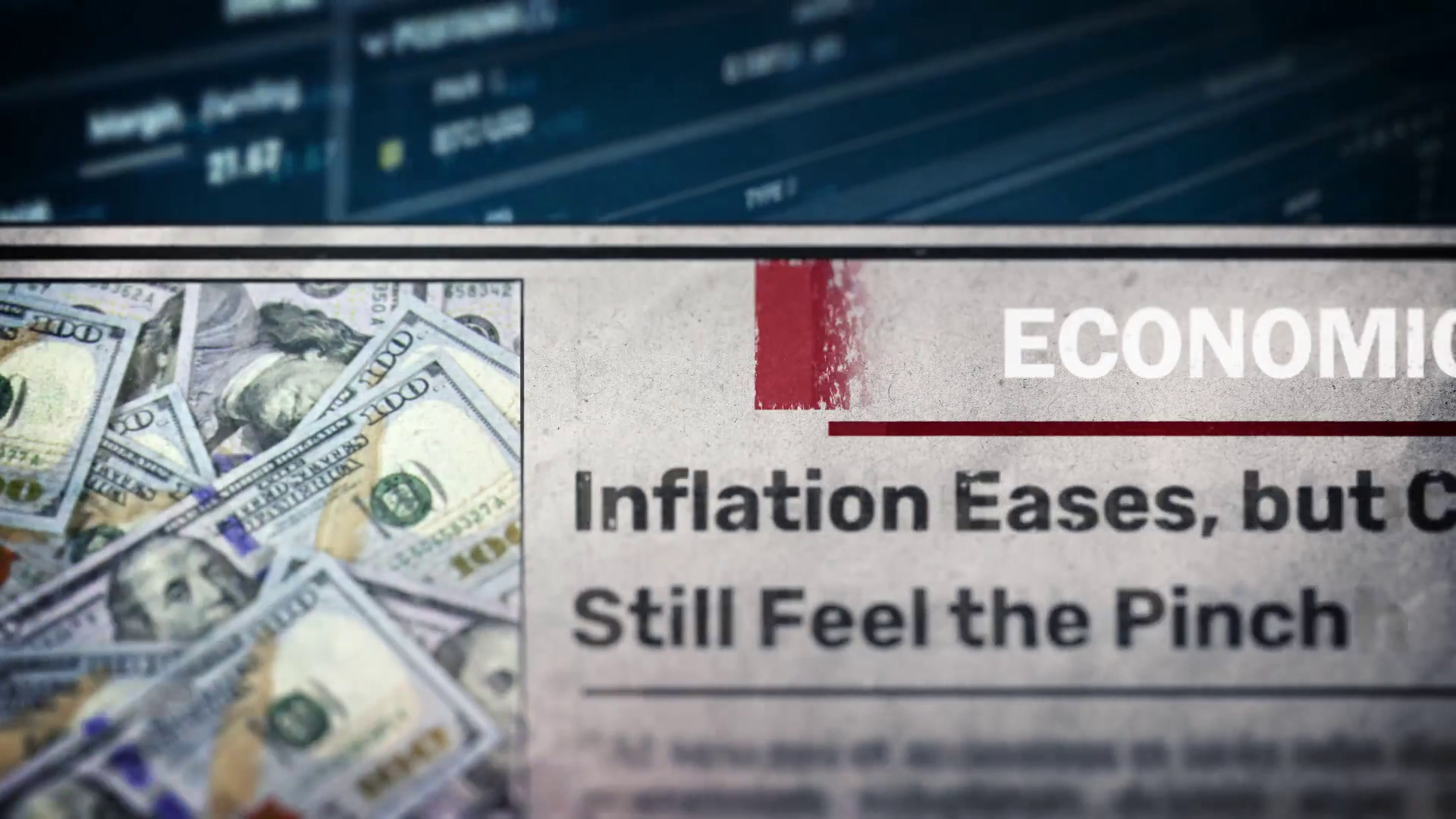 Inflation Eases Consumers Still Feel Pinch Stock Motion Graphics SBV ...