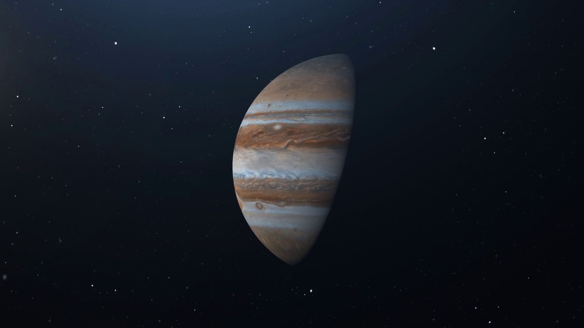 Jupiter Scene From Space 01 Stock Motion Graphics SBV347751924