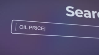 Oil Prices Technology Search Bar Concept Digital Search Interface