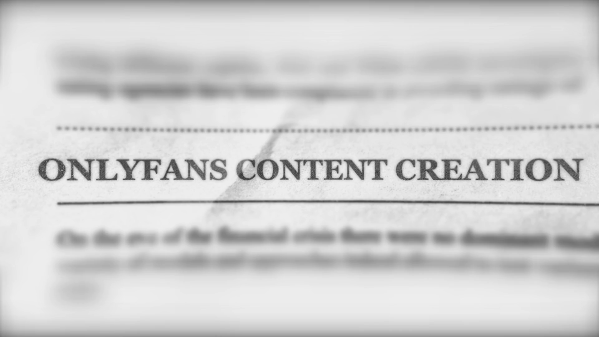 Onlyfans Content Creation Breaking News Stock Motion Graphics SBV