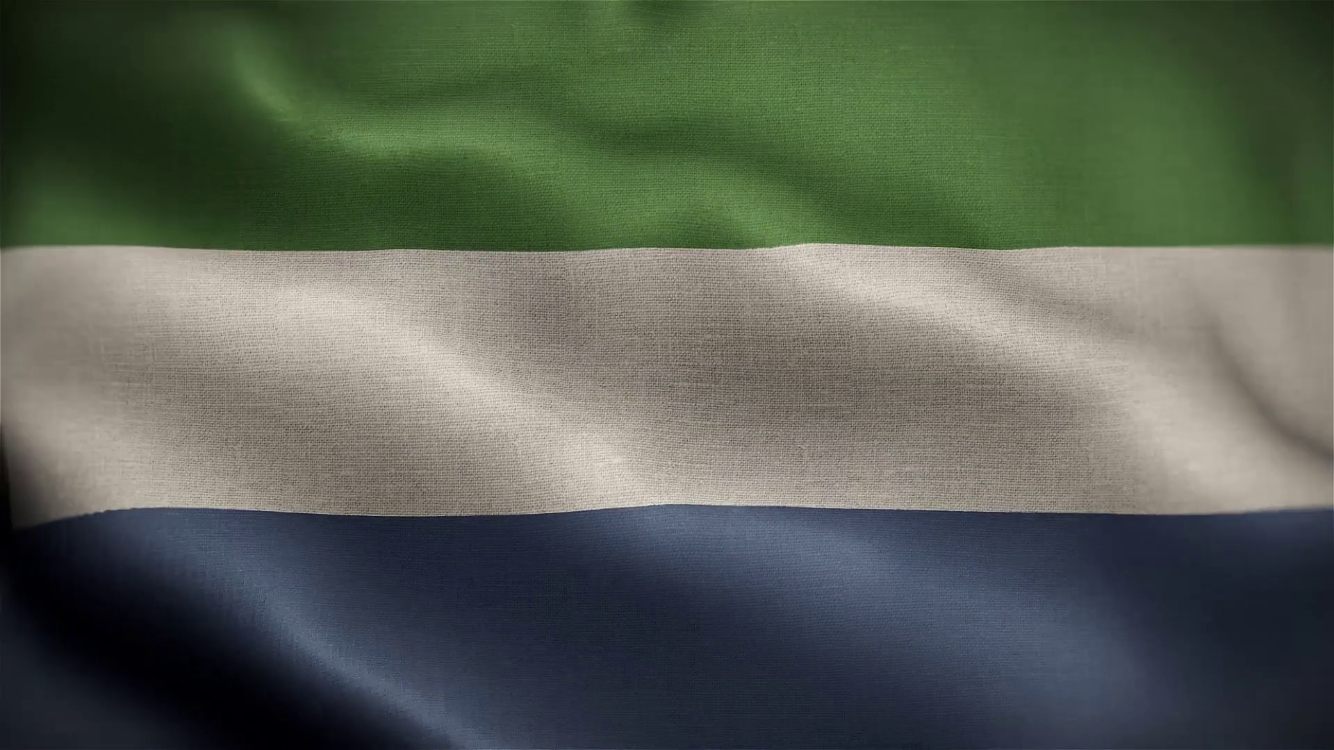 Sierra Leone Official Flag Waving In Wind Stock Motion Graphics SBV ...
