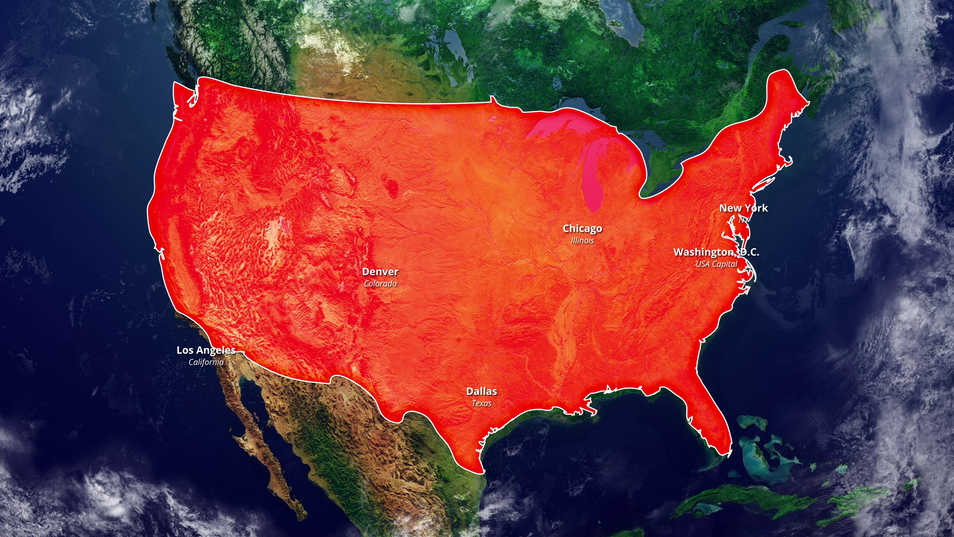 United States Of America Zoom Map 2 D Stock Motion Graphics SBV ...