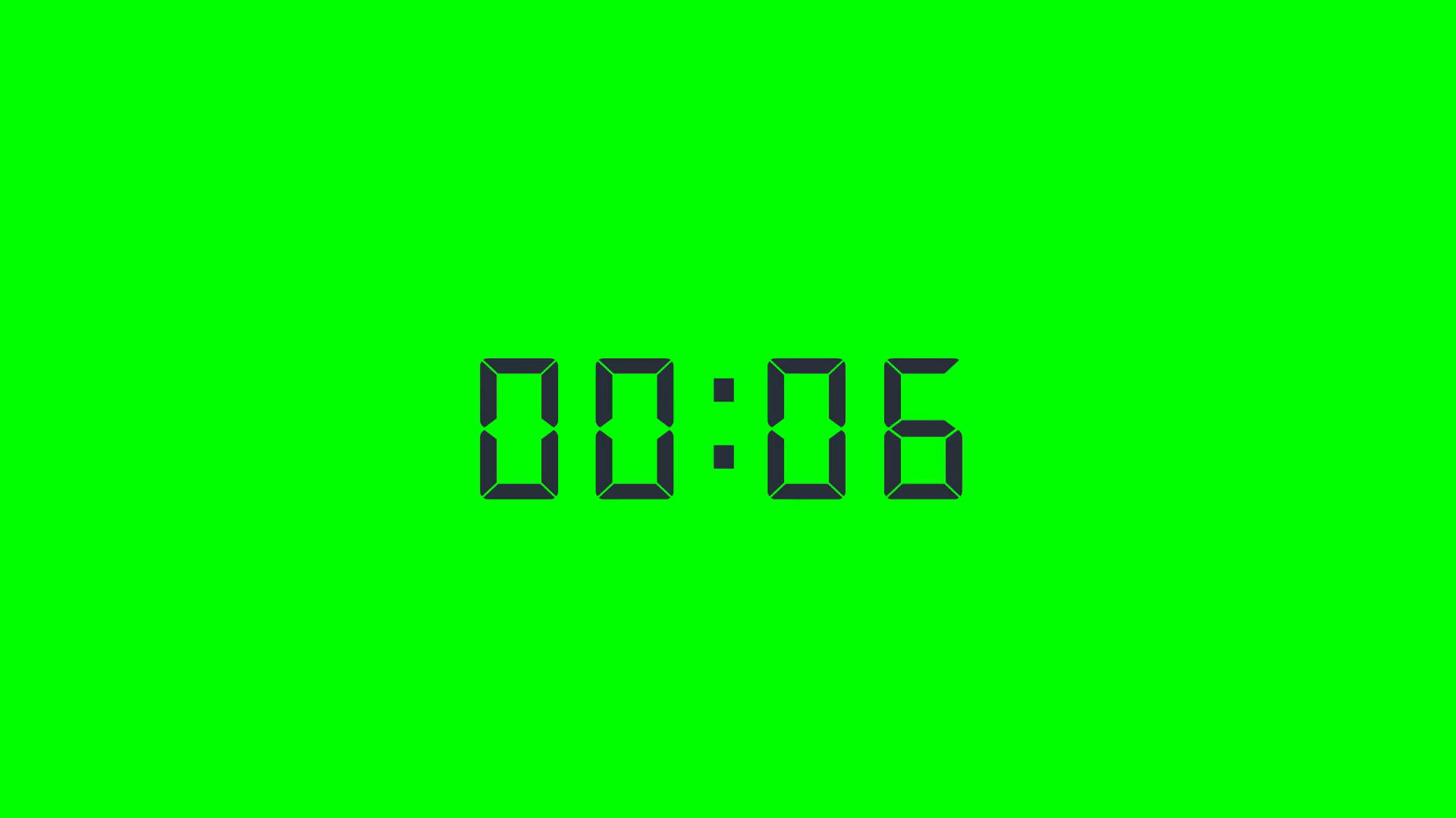 60 Seconds Countdown Timer On Green Screen 9 Stock Motion Graphics SBV 