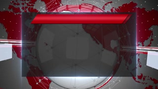 Digital World Map News Intro Background 35