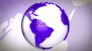 Digital World Map News Intro Background 38