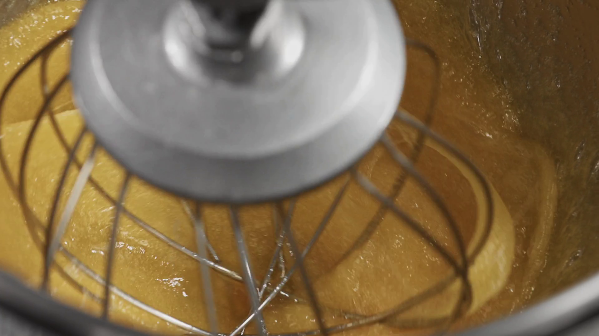 Beat Eggs With Mixer On Iron Plate Process Stock Footage SBV346541974