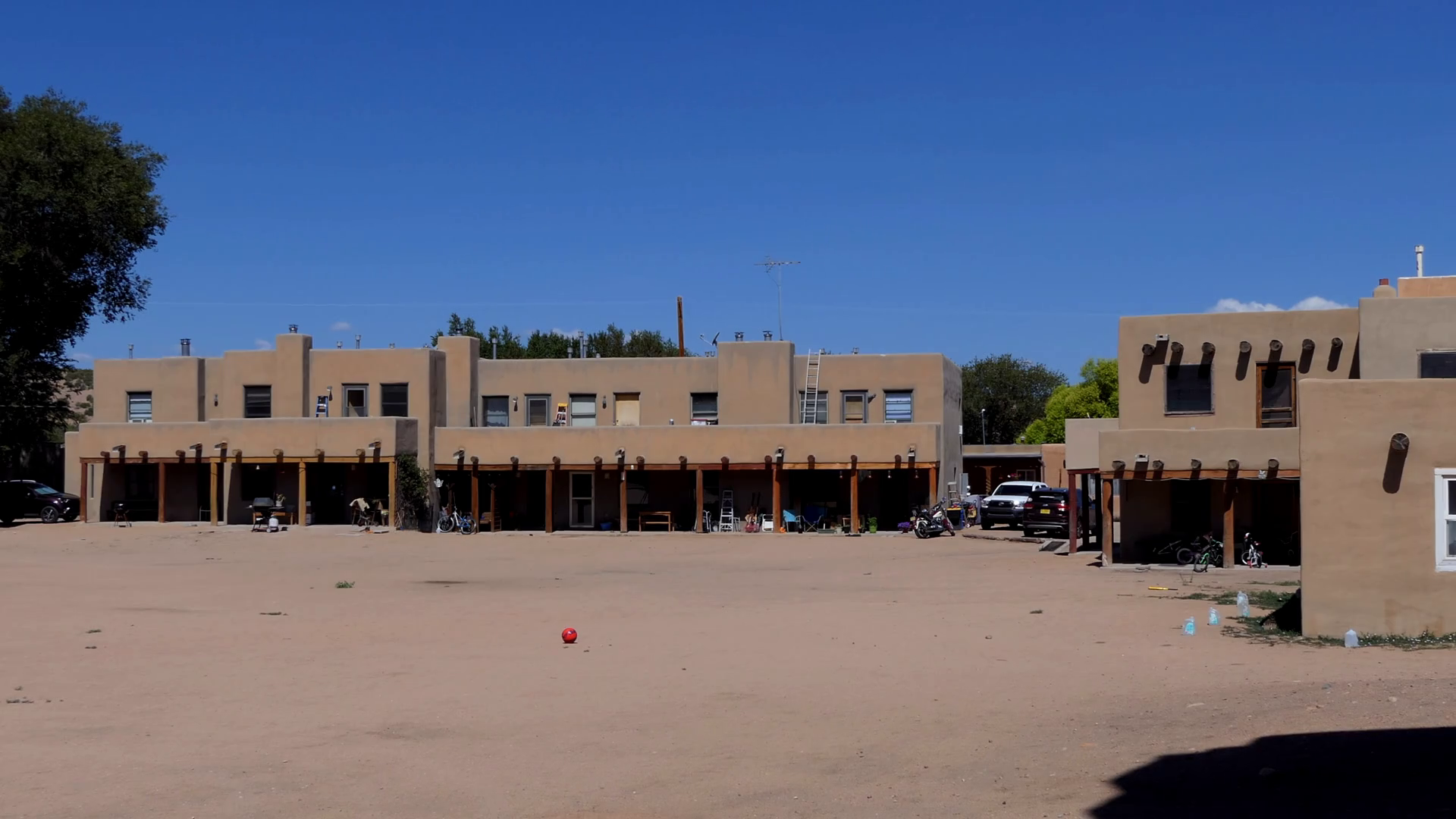 Tesuque Pueblo Native American Village In Stock Footage SBV330909714