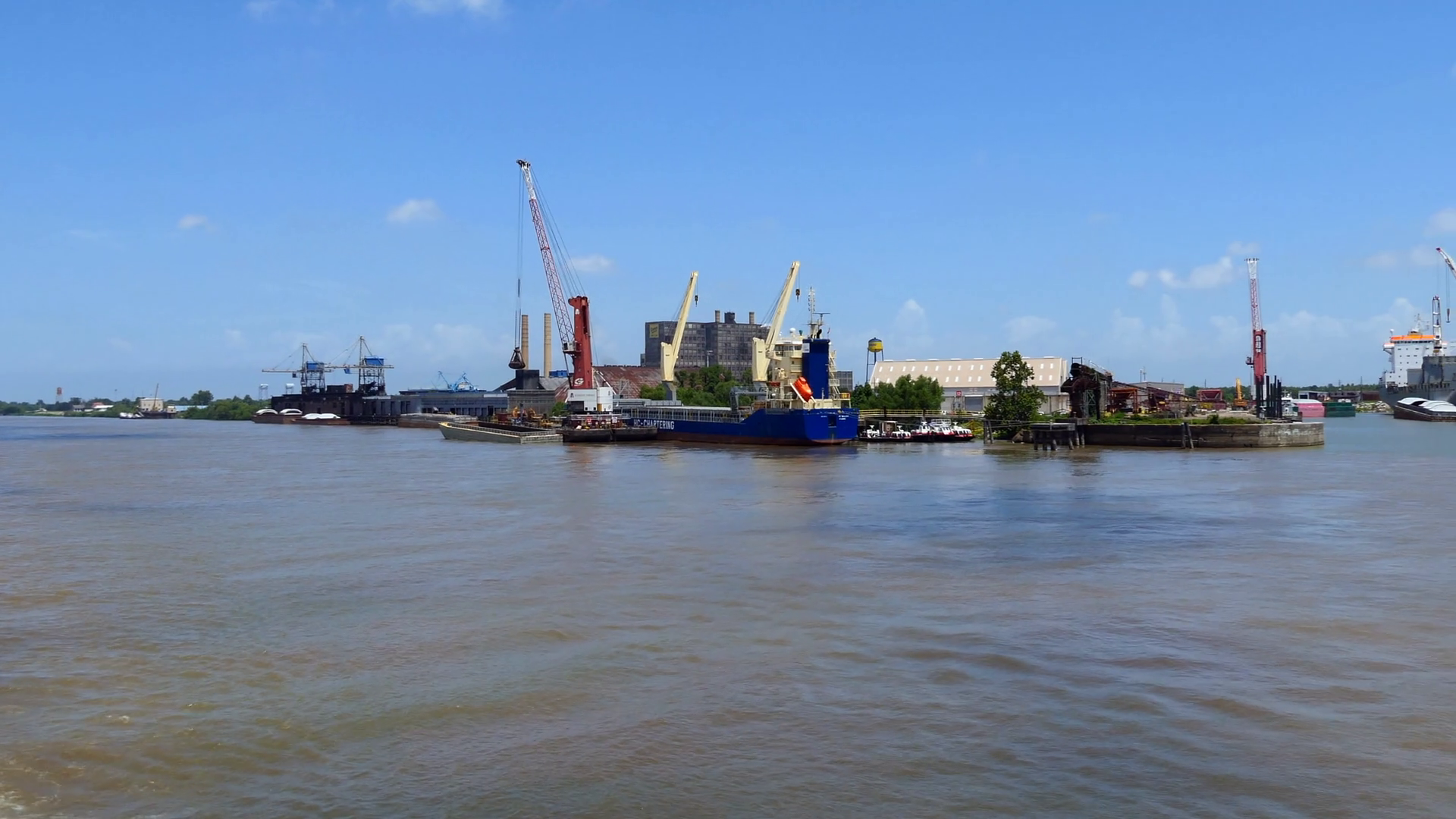The Domino Sugar Refinery On Mississippi Stock Footage SBV327545061