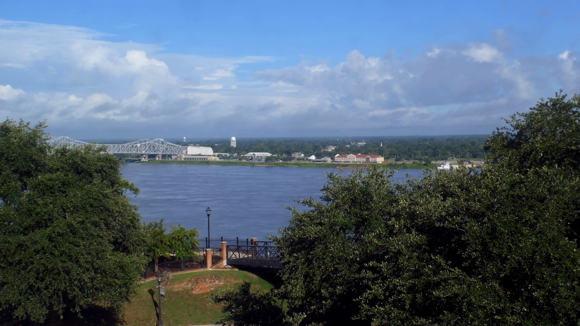 View of the Mississippi river in Natchez, Mississippi, United States of