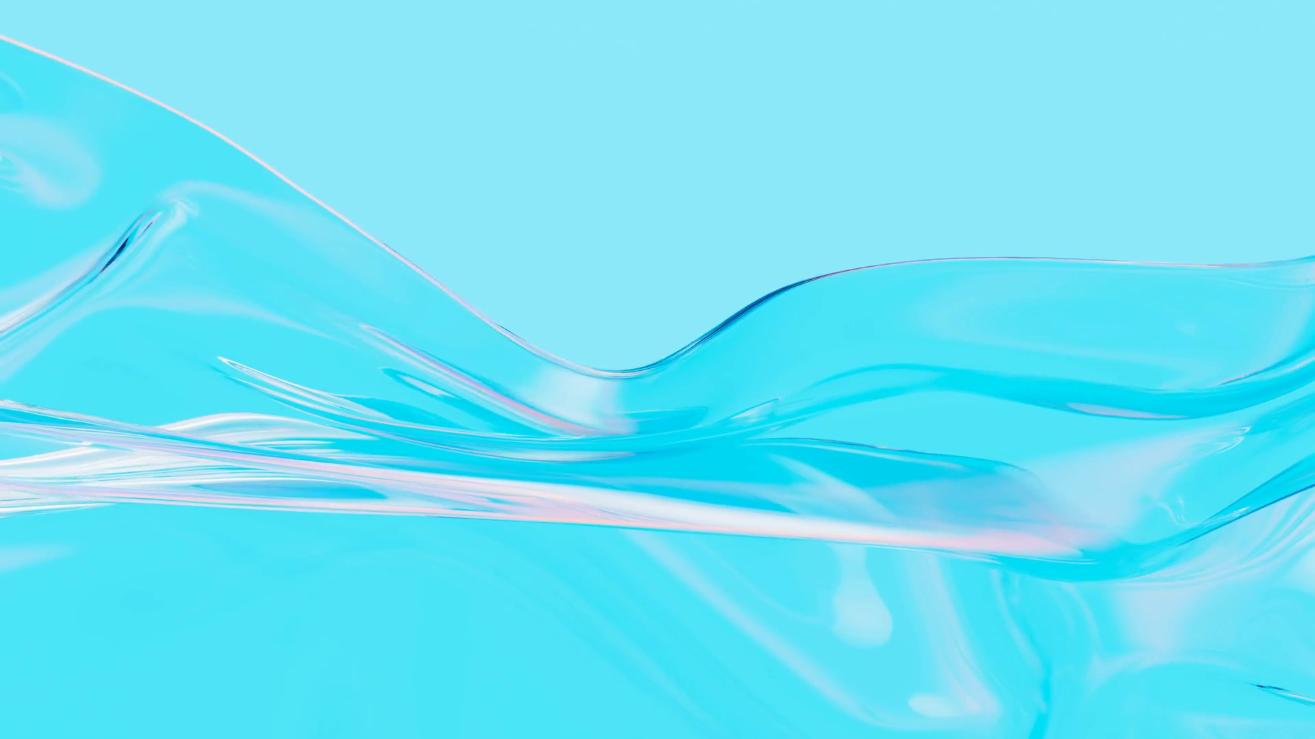 Abstract Flowing Transparent Glass On Blue Stock Motion Graphics SBV ...