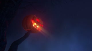 Halloween Background with pumpkin