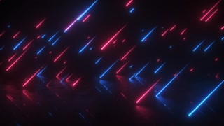 Neon Strings Falling At An Angle Loop