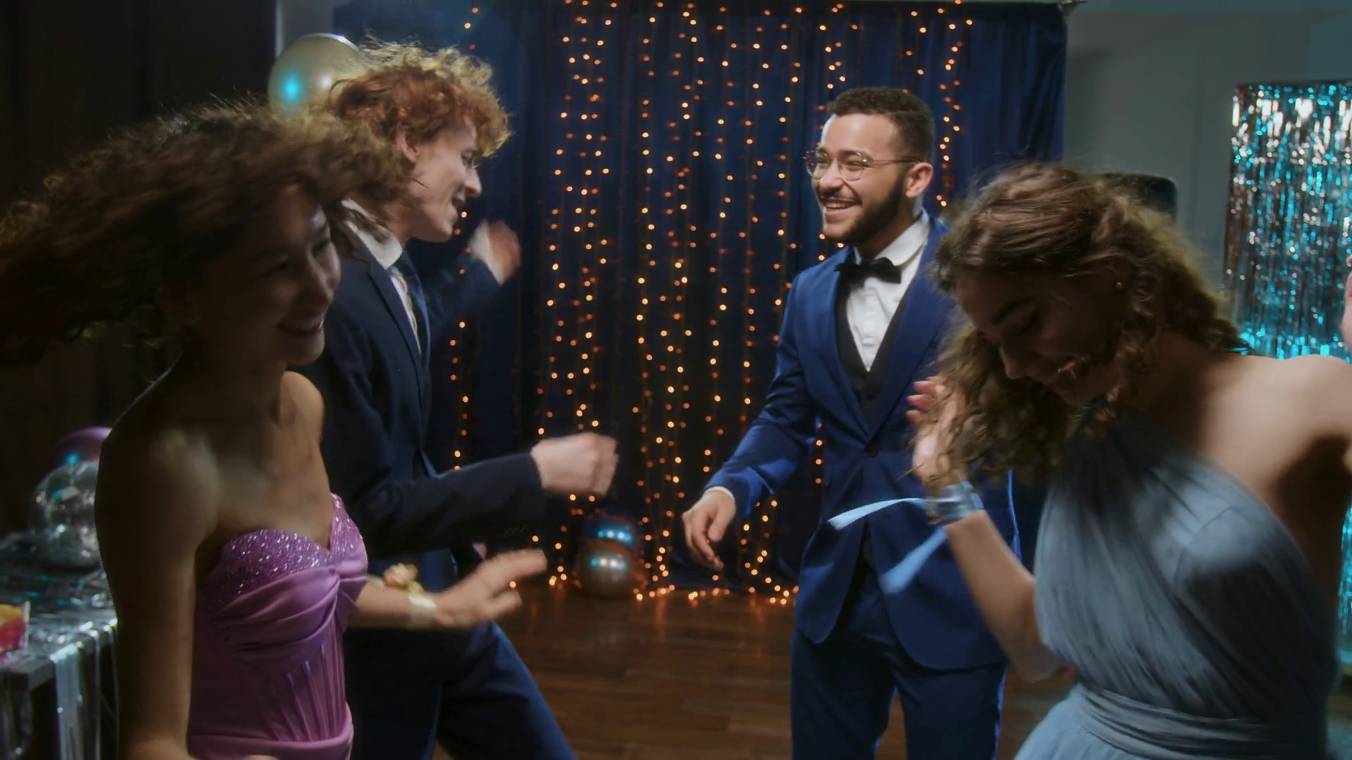 Group Of Classmates In Formal Suits Evening Stock Footage SBV-352782825 ...