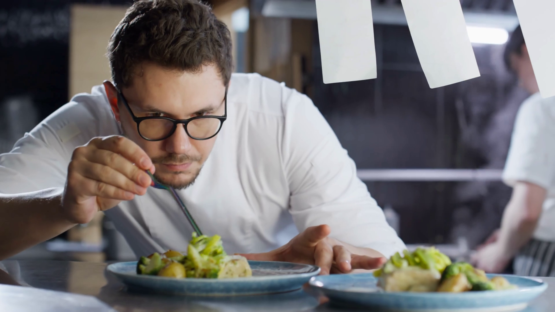 Professional Male Chef In Glasses Uniform Stock Footage SBV346973261 Storyblocks